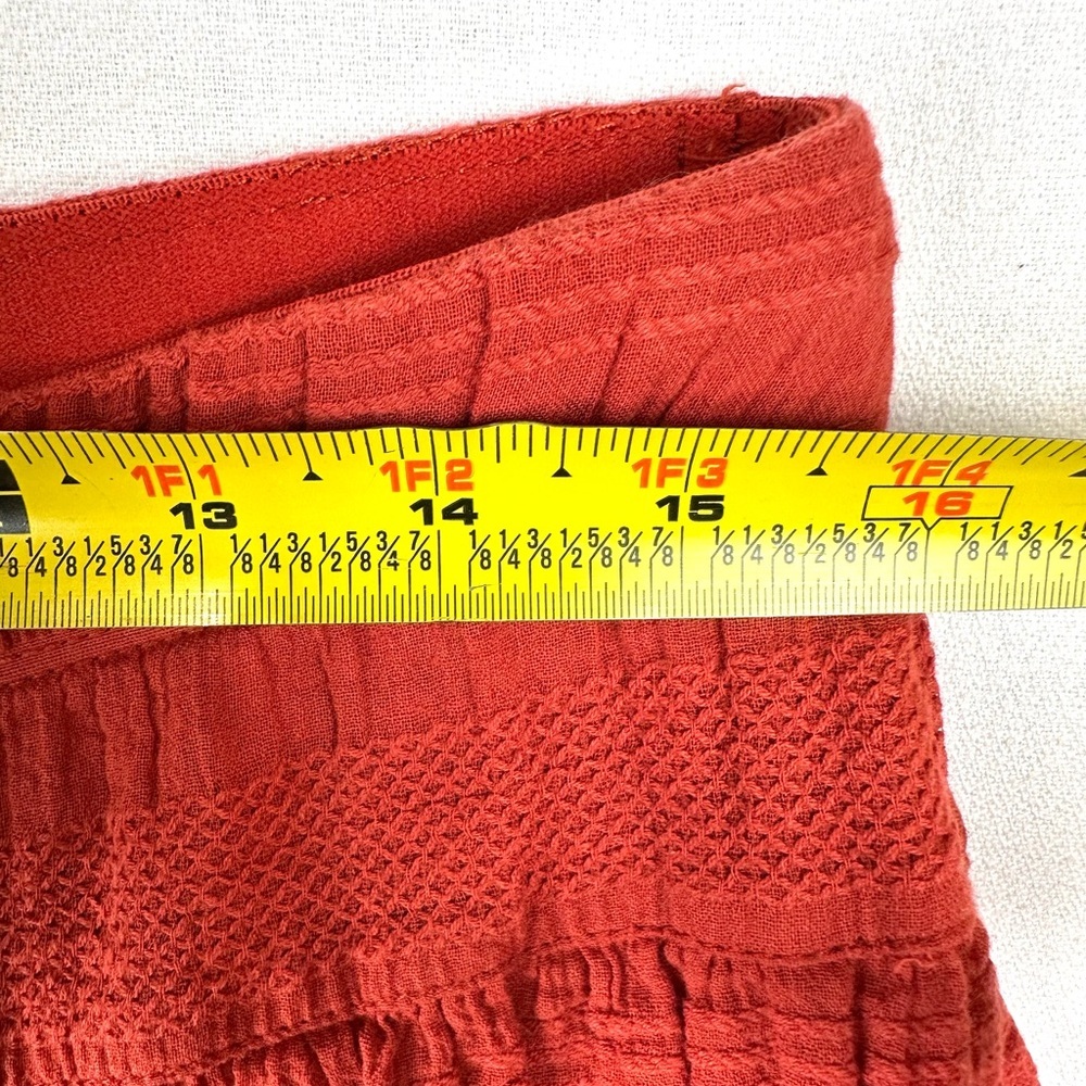 Max Studio Textured Cotton Shirred Maxi Skirt Boho - Picture 6 of 7